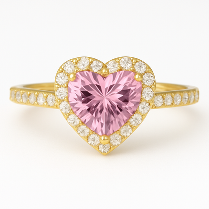 Rose Heart Ring