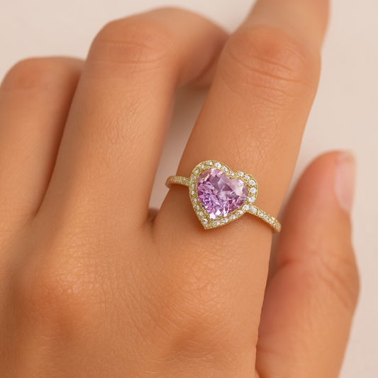 Rose Heart Ring