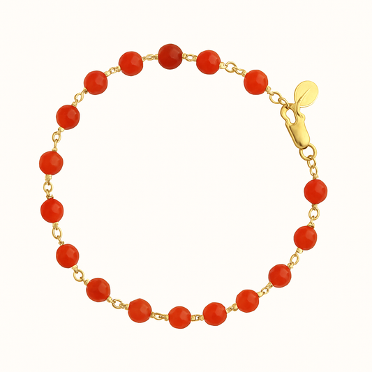 Carnelian Link Bracelet