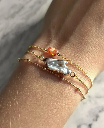 Raw Carnelian Bracelet