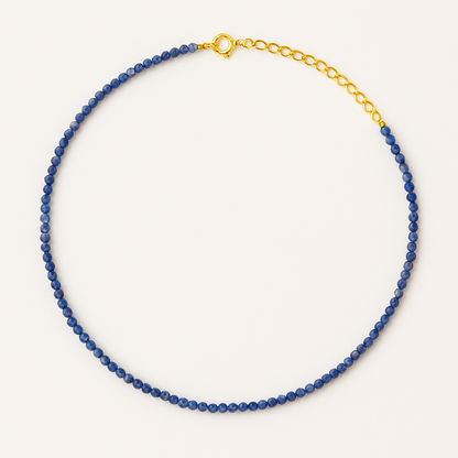 Dainty Sodalite Beaded Necklace