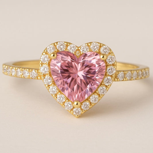 Rose Heart Ring