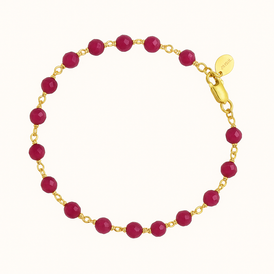 Ruby Link Bracelet