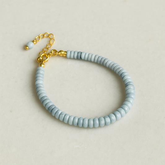 Blue Opal Beaded Bracelet