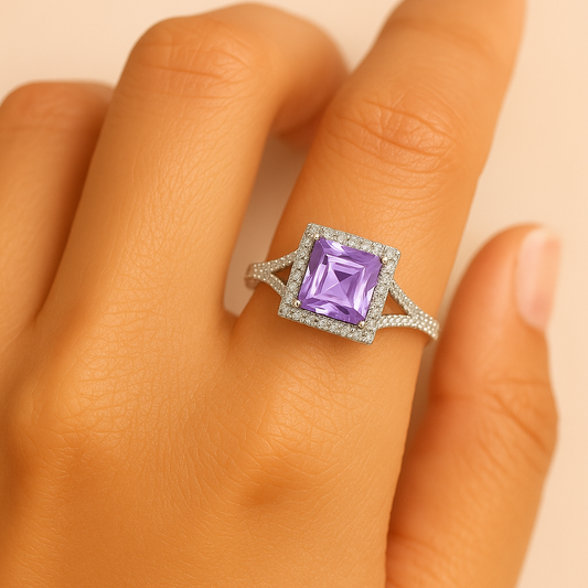 Lavender Amethyst Ring