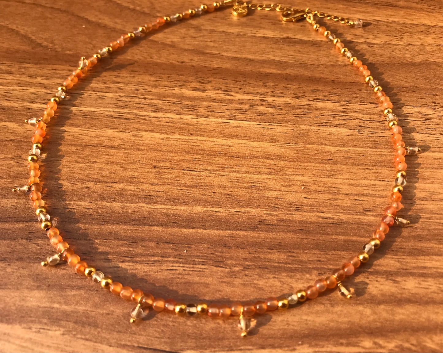 Carnelian Beaded Necklace