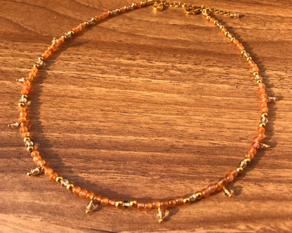 Carnelian Beaded Necklace