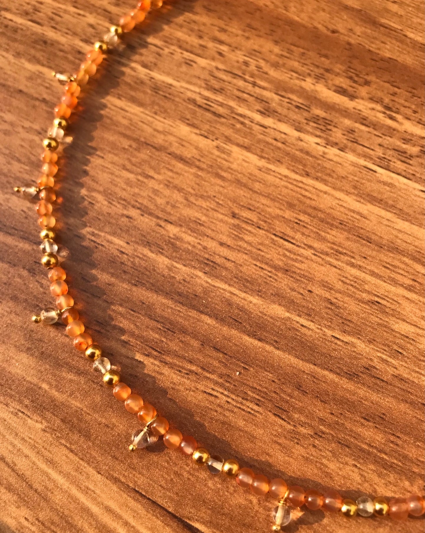 Carnelian Beaded Necklace