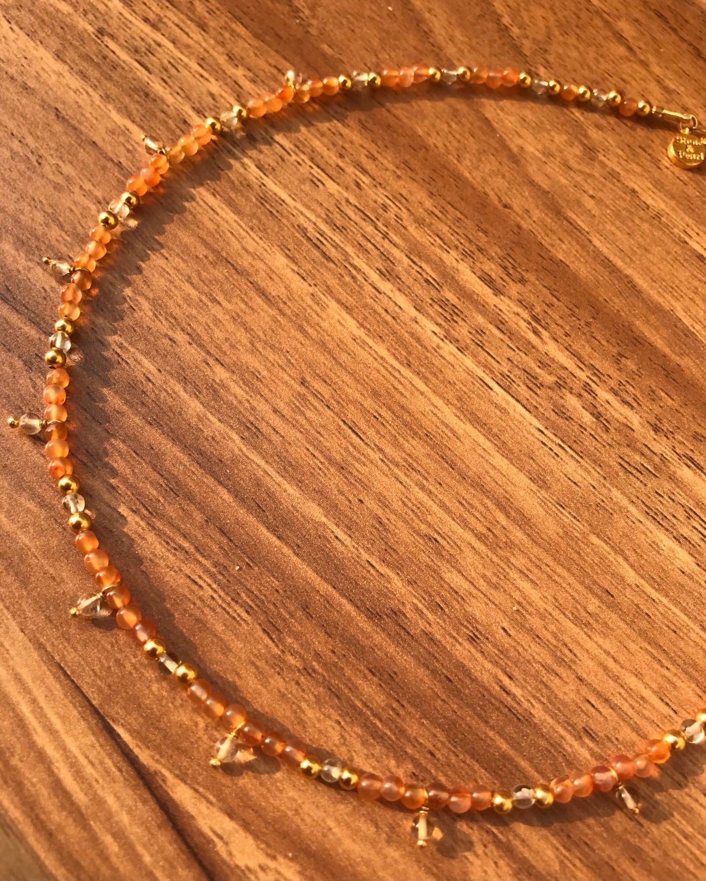 Carnelian Beaded Necklace