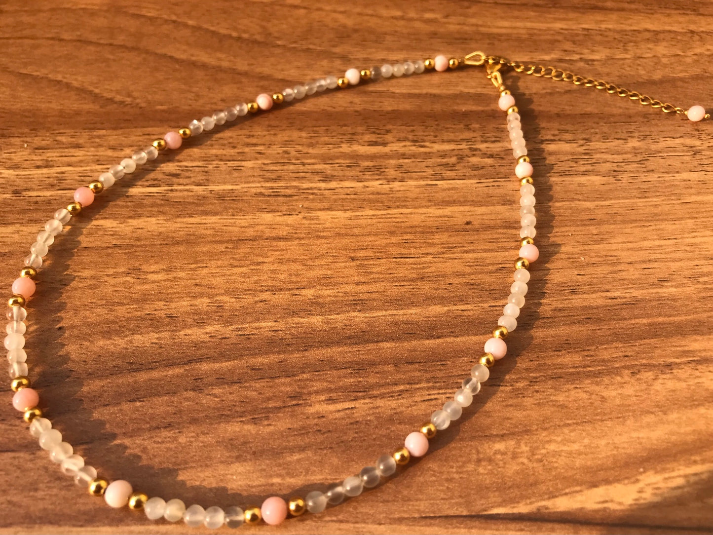 Moonstone Beaded Necklace