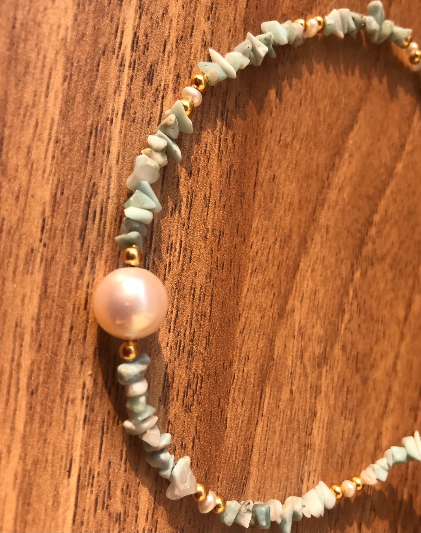 Larimar Beaded Necklace