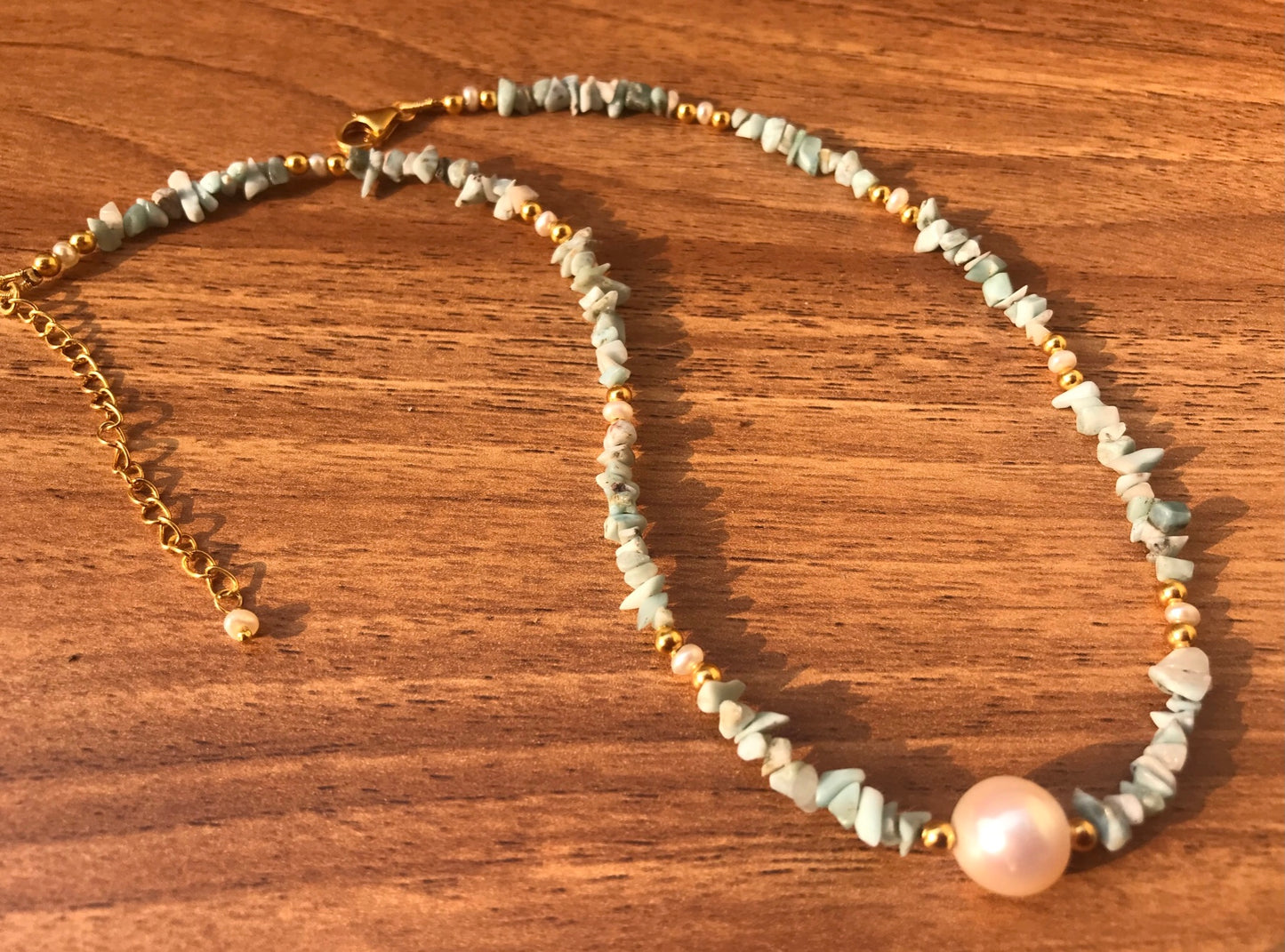 Larimar Beaded Necklace