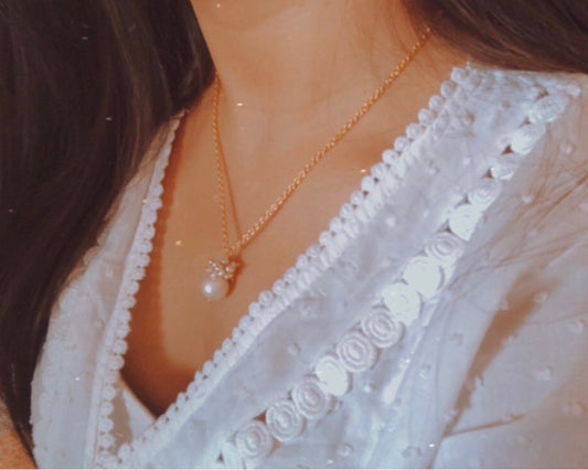 Pearl Cluster Necklace
