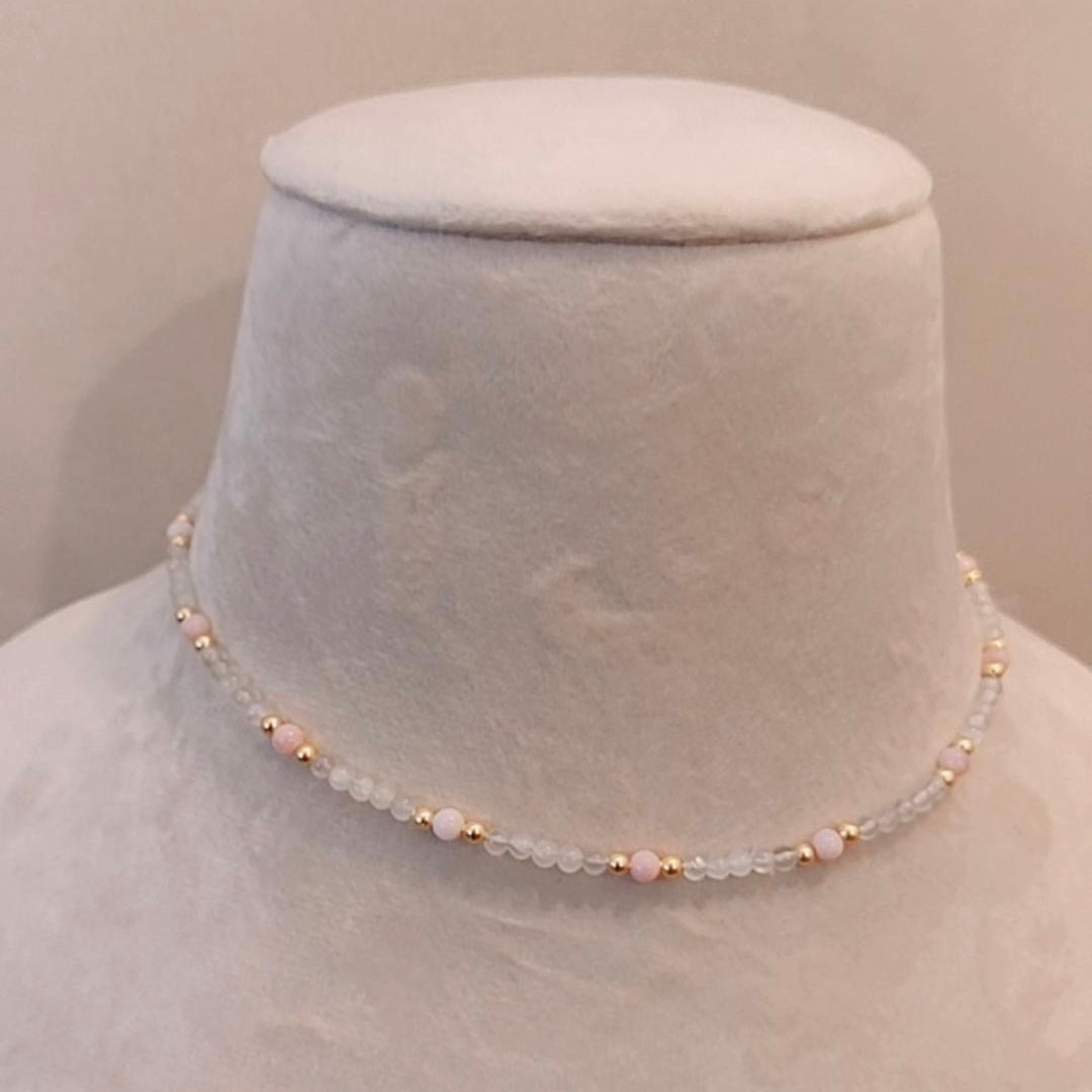 Moonstone Beaded Necklace