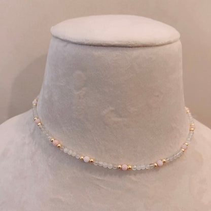 Moonstone Beaded Necklace
