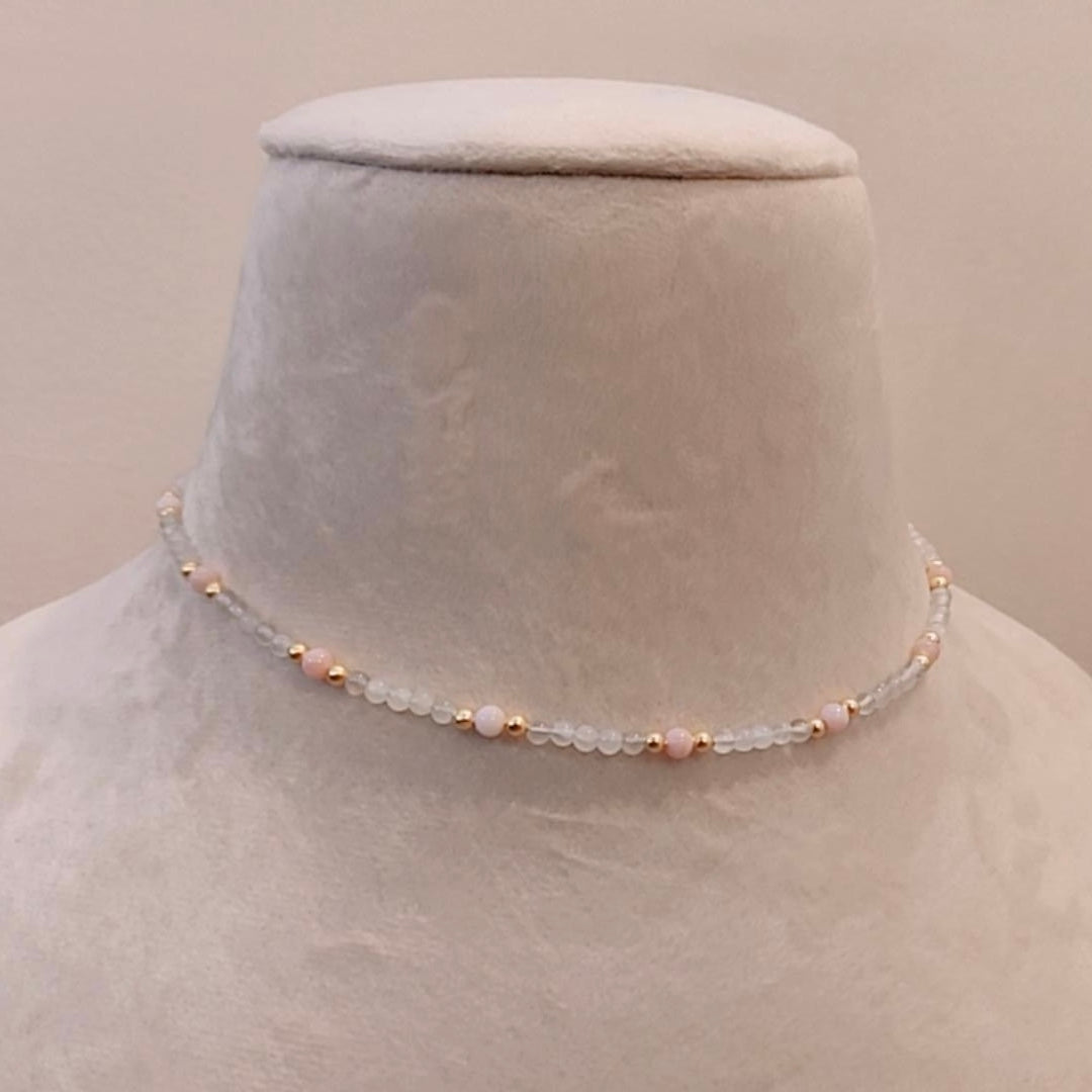 Moonstone Beaded Necklace