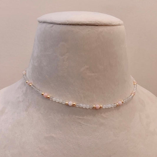 Moonstone Beaded Necklace