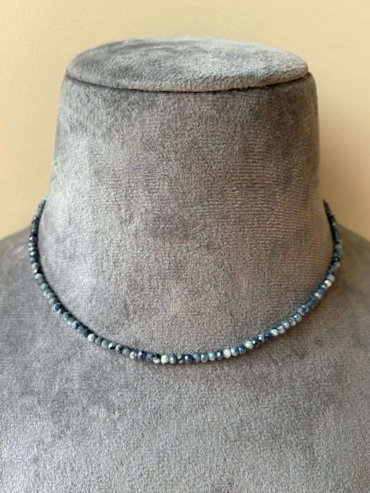 Dainty Sodalite Beaded Necklace