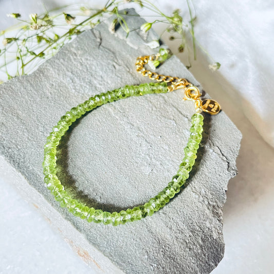 Peridot Beaded Bracelet