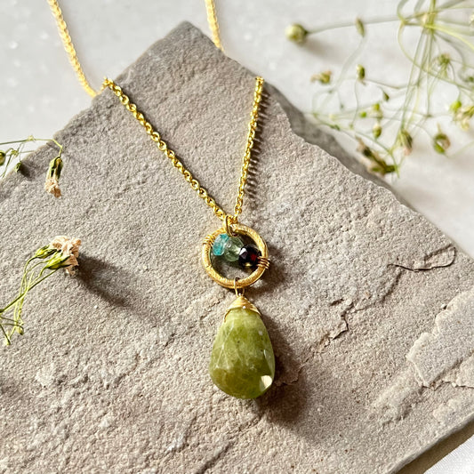 Vassonite Ring Necklace