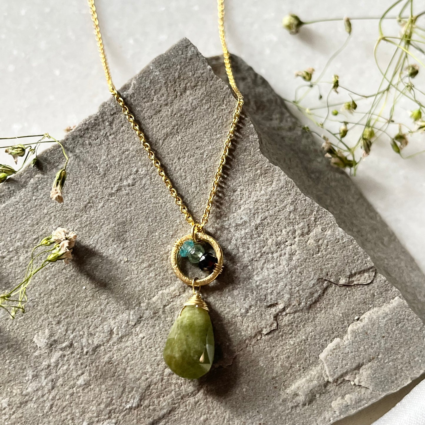 Vassonite Ring Necklace