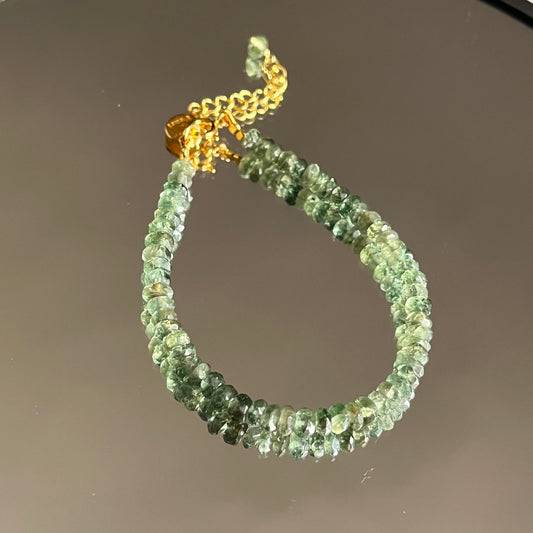 Green Apatite Beaded Bracelet