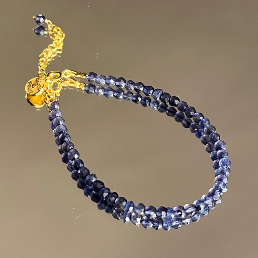 Iolite Beaded Bracelet