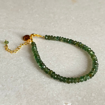Green Apatite Beaded Bracelet