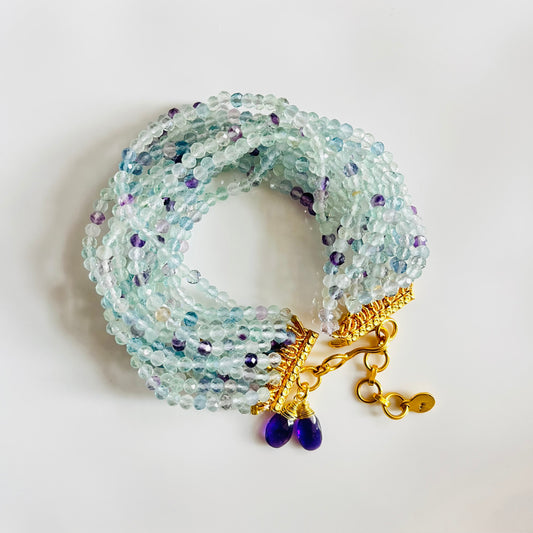 Fluorite Multi-Strand Beaded Bracelet