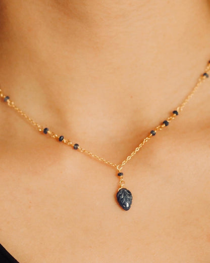 Dainty Sapphire Chain Necklace