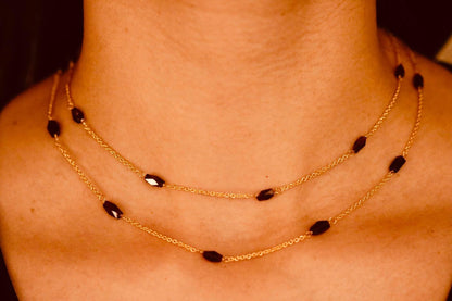 Garnet Layered Necklace