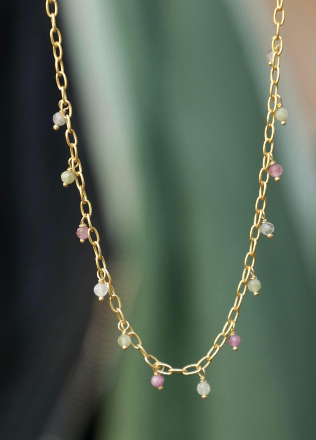 Dainty Tourmaline Necklace