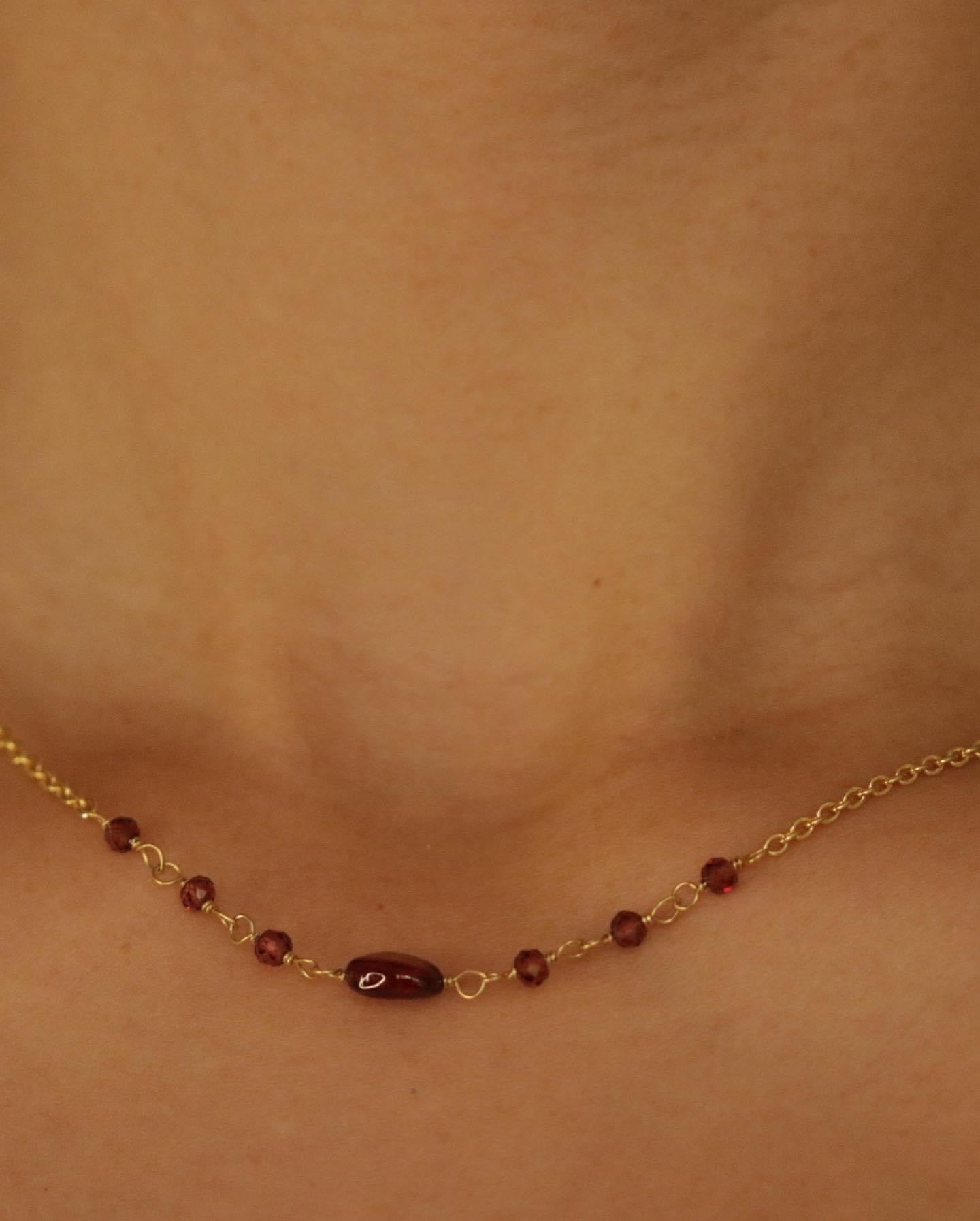 Lady In Red Necklace