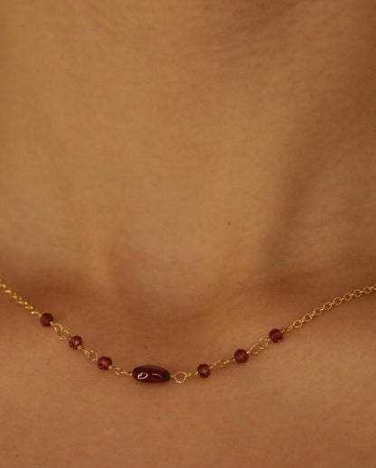 Lady In Red Necklace