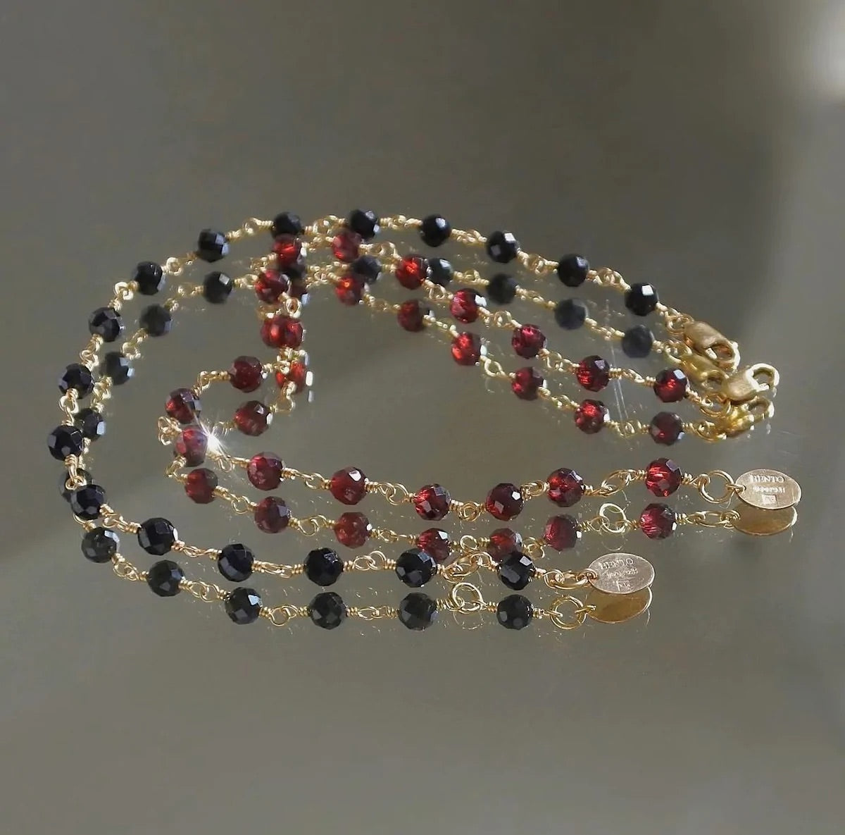 Black Spinel Link Bracelet