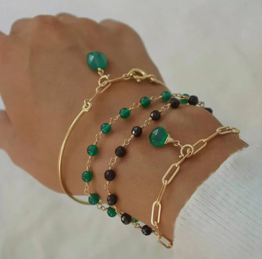 Emerald Link Bracelet