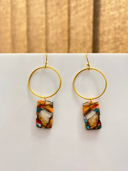 Sky Blue Copper Turquoise Earrings