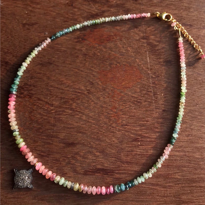 Tourmaline Star Beaded Necklace