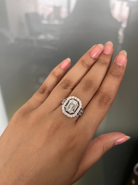 18K Gold Diamond Ring