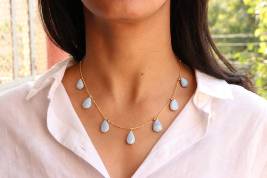 Peruvian Blue Opal Necklace