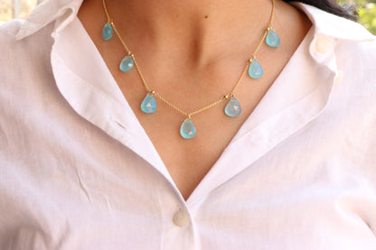 Blue Chalcedony Necklace