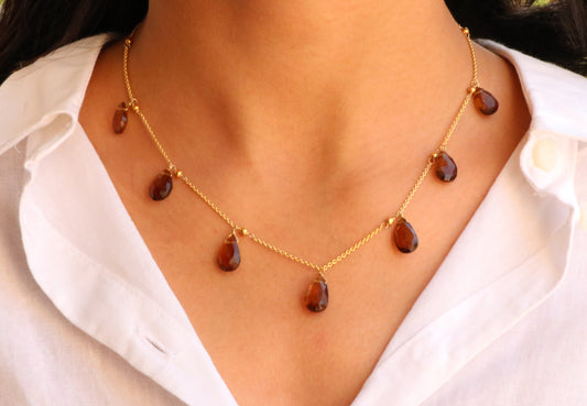 Beer Quartz Necklace