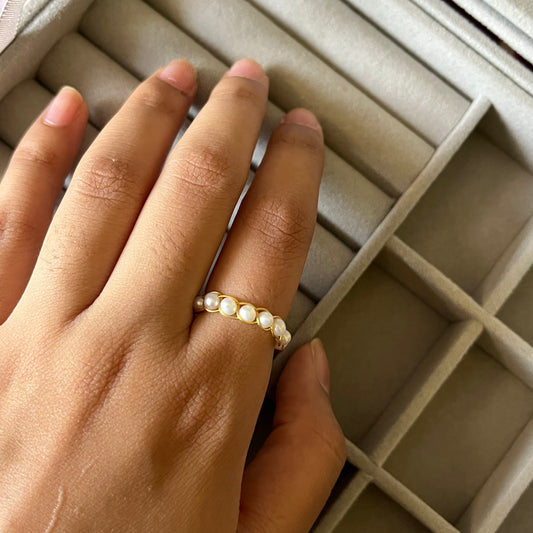 Pearl Braided Ring