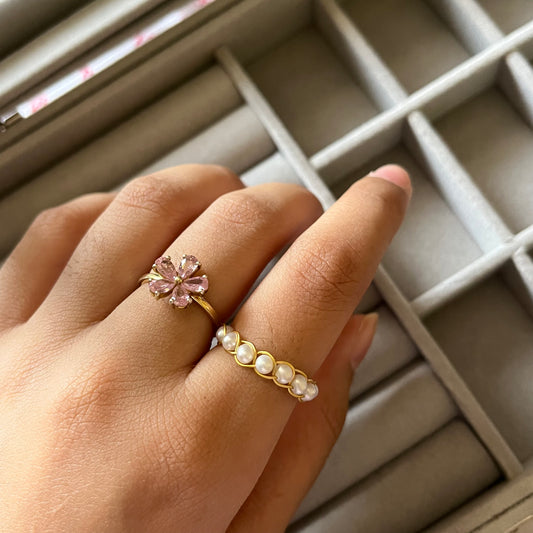 Pearl Braided Ring