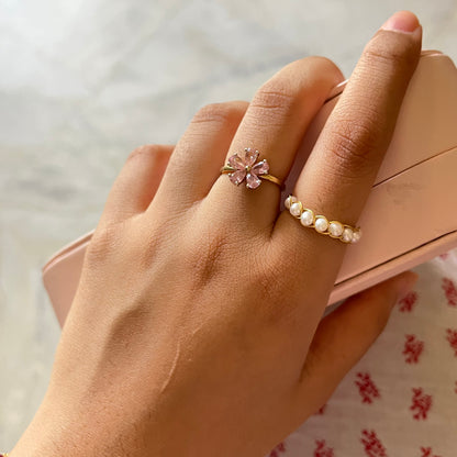 Pearl Braided Ring