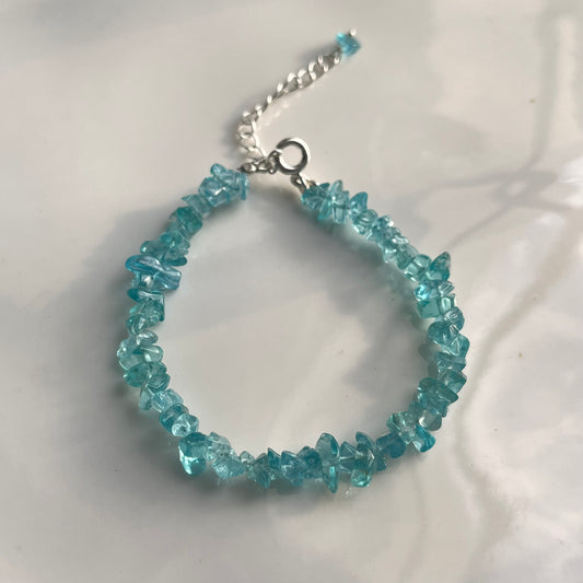 Raw Apatite Beaded Bracelet