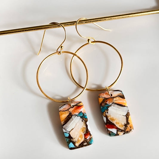 Sky Blue Copper Turquoise Earrings
