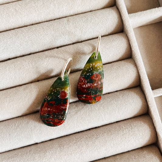 Bloodstone Earrings