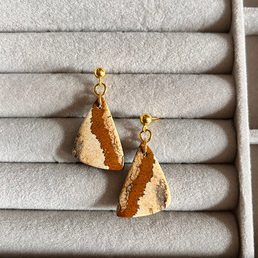 Picture Jasper Earrings