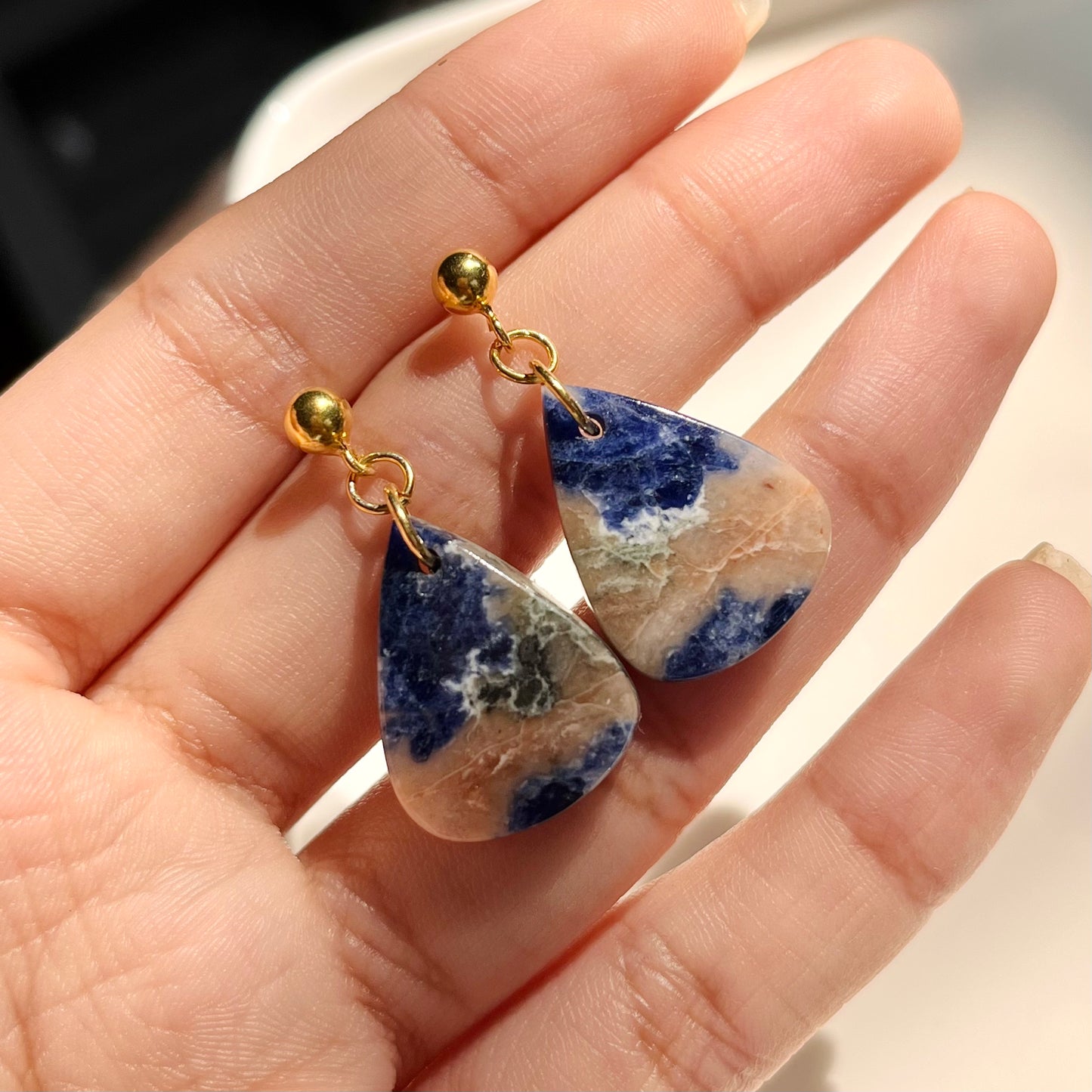 Sunset Sodalite Earrings